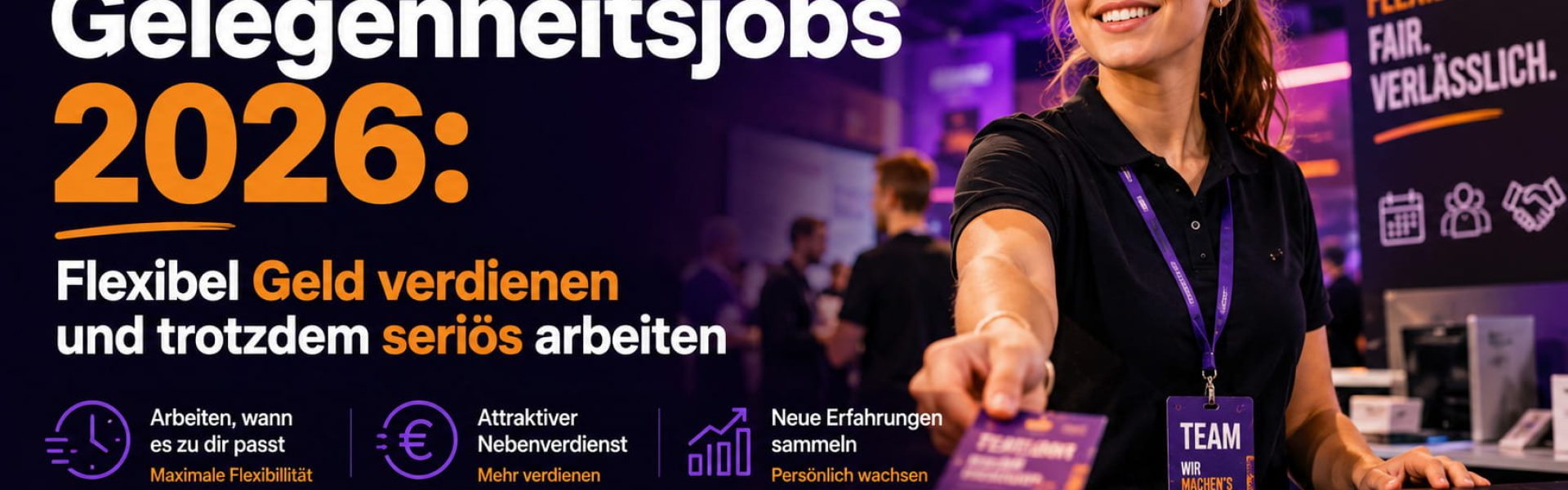 Gelegenheitsjobs 2026: Spontan arbeiten, sauber vereinbaren, fair bezahlen